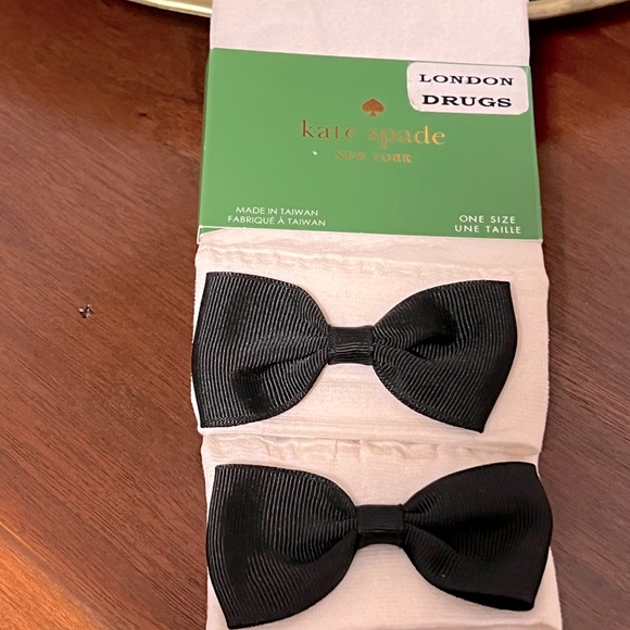 New in package Kate Spade sheer socks with black bows on them 🎀♠️ Super cute - Picture 5 of 5